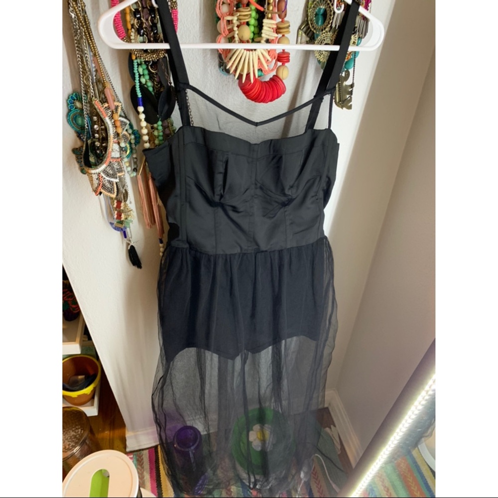 H&M romper with sheer lace skirt size 8